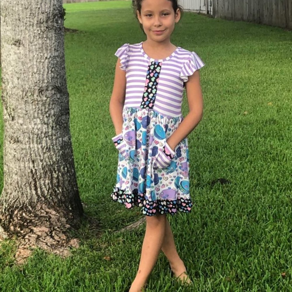 Pete and Lucy Macaroon Love Dress